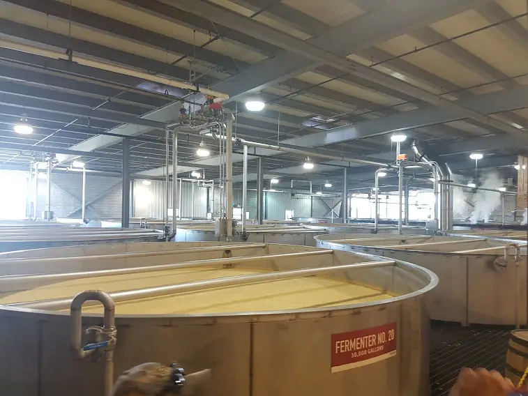 High voltage distillery installation