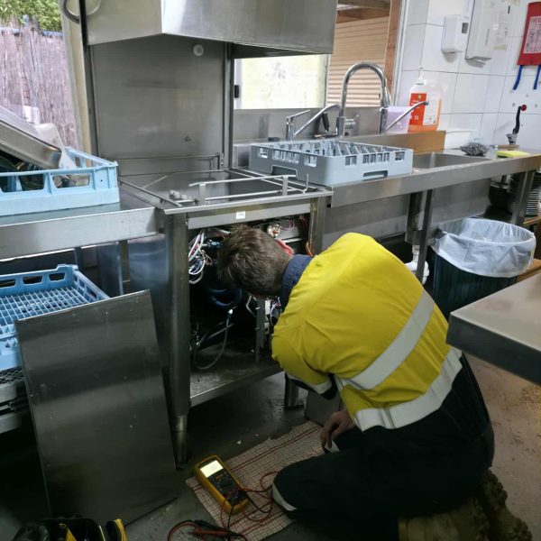 Commercial dishwasher electrician fixing